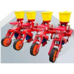 Semanatoarea de porumb 4 randuri și fertilizare integrată